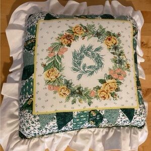 Vintage Flower Throw Pillow